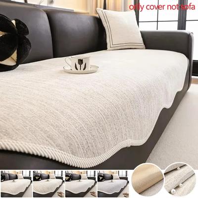 1PC Luxury Chenille Sofa Cover Anti-slip Irregular Shape Sofa Mat Anti-cat Scratch Exquisite Couch Cushion for Living Room Decor