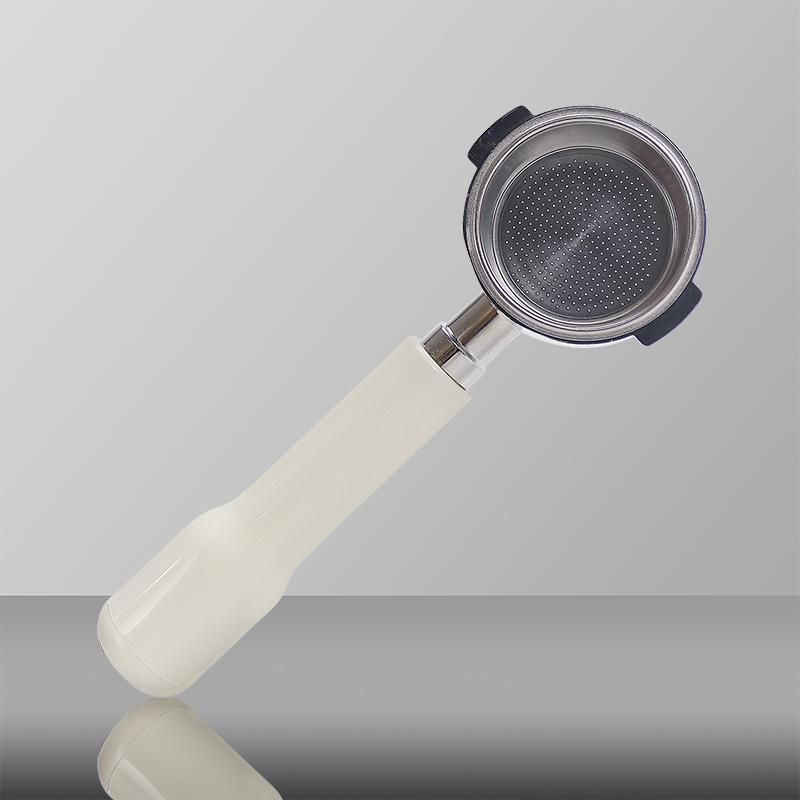 

58MM Stainless Steel Coffee Machine E61 Bottomless Filter Holder Portafilter White Handle For NUOVA Professional Accessory