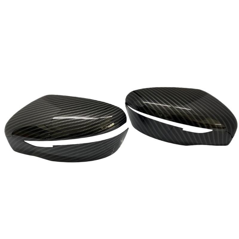 Door Mirror Cover For Nissan Qashqai J11 X-Trail T32 Rogue Sport 2014- Carbon Fiber Glossy Black Car Rearview Accessories
