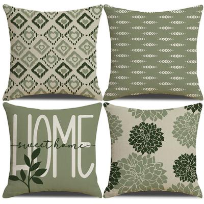 Green, Refreshing and Simple Style Pillowcase Dirt-resistant Car Pillow Interior Home Decoration Sofa Pillowcase