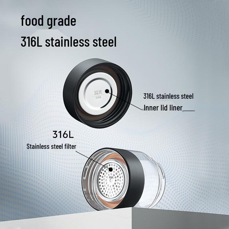 Fuguang Double Wall Borosilicate Glass Tea Infuser Bottle