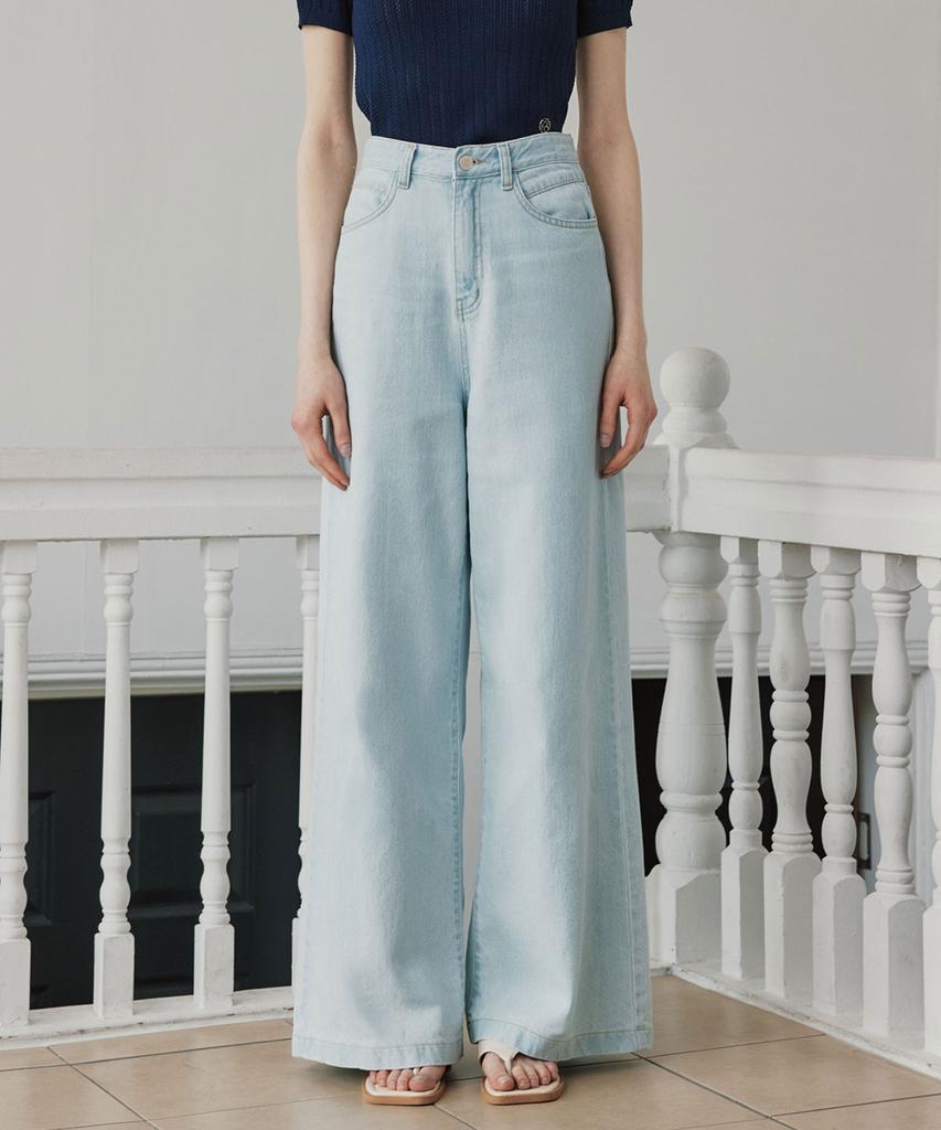 ZEROSTREET [3 Colors] Wish Wide Denim Pants