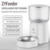 3L Smarte Haustierfutterstation Kamera Hund Automatischer Katzenfutterspender Katzen Hund Futterspender Zeitgesteuert Edelstahl Napf APP-Steuerung(Kein 5V 2A Stecker)