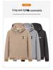 2023 Men's Hooded Embroidered Jacket: Little Bee Design, Casual Fashion for Spring & Autumn