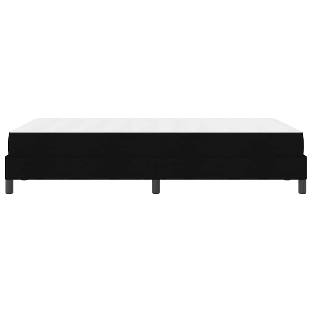 Box Spring Bed with Mattress Black 120 x 190 cm Fabric