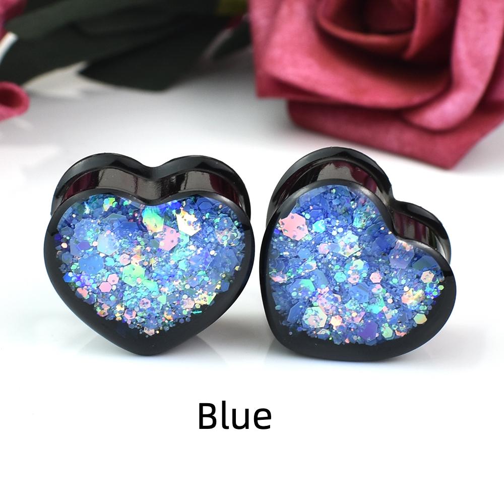 6–30 mm süße Herz-Ohrmessgeräte, Tunnel und Plugs, Ohrdehner, Expander, Körperschmuck für Damen und Herren