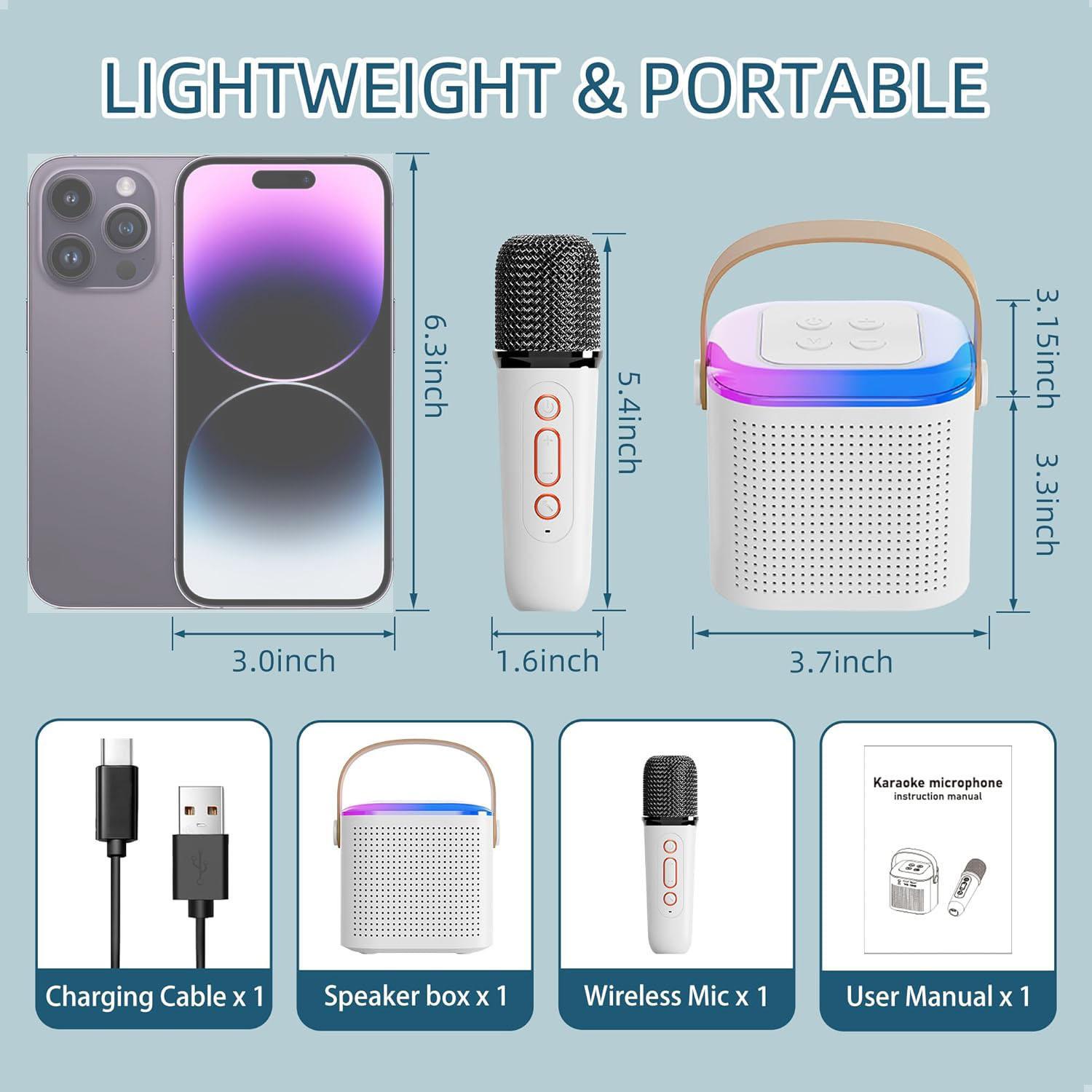 

Мини-караоке-машина 2 микрофона