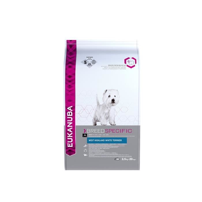 EUKANUBA Croquettes au poulet - 2,5kg - Pour West Highland Terrier
