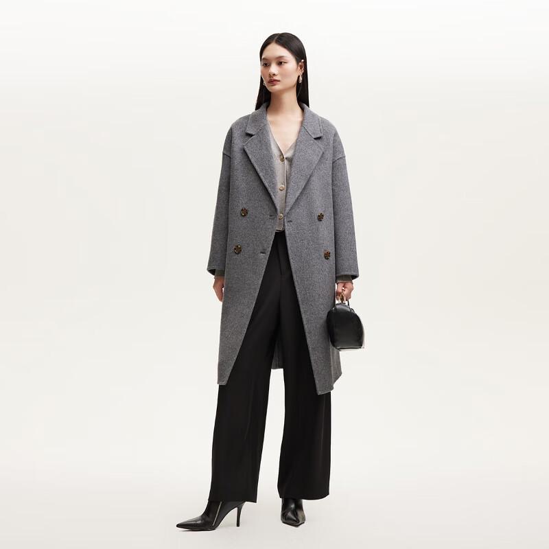 VEROMODA 2025 Winter Pure Wool Lapel Mid-length Coat