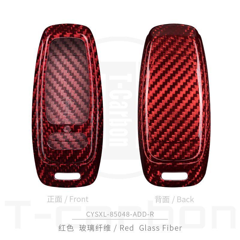 Breloczek do kluczy samochodowych A3 8p 8l A4 B6 B7 A1 A6 C5 C6 C7 C8 4f A7 S3 8v A5 B9 Tt Mk2 Q7 RS Q5 Q8 Pokrowiec Obudowa z włókna węglowego na kluczyk samochodowy