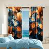 2 Pcs   Versatile Polyester Transparent Curtains for Home Decoration Butterfly (2) for Use In Bedrooms and Living Rooms