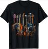 Guitars Guitarists Gift T-shirt Music Lovers Rock Custom Printed Graphic T Shirt Unisex Summer Women Clothing Tees O-neck Tsh...