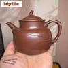 230ml Vintage Yixing Purple Clay Teapots Handmade Bamboo Pot Raw Ore Dragon's Blood Sand Mud Kettle With Infuser Zisha Tea Set