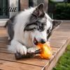 Interactive Squeaky Dog Toys Hammer Toy with Built-in Tennis Ball for Medium And Large Dogs, Sound Making Puppy Toys, Durable TPR Rubber Fetch Indoor