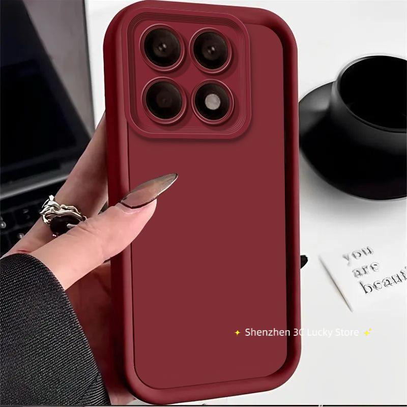 For Xiaomi Poco F6Pro Little F6 Pro Case For Redmi K70 K 70 Pro K70Pro Back Cover Silicone Protection Matte Shockproof Soft Case