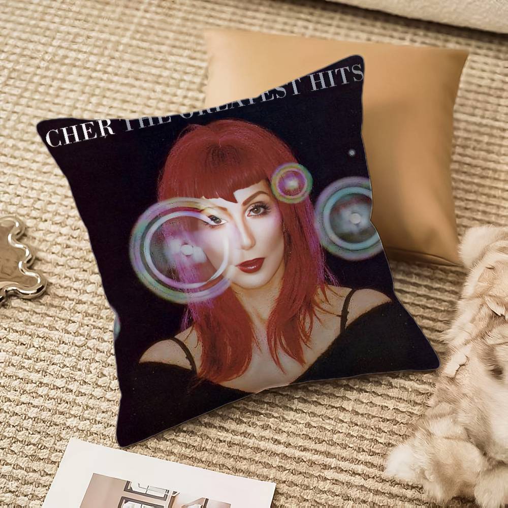 Cute C-CherS Pillow Case Anti-dustmite Invisible Zipper Sofa Bed