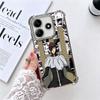 Bleach Aizen Sousuke Plating Phone Case For Xiaomi Redmi Note 14 15 Pro Plus 13 12 11 11S 11T 10 9S 9 5G Anti-Fall Airabag Cover