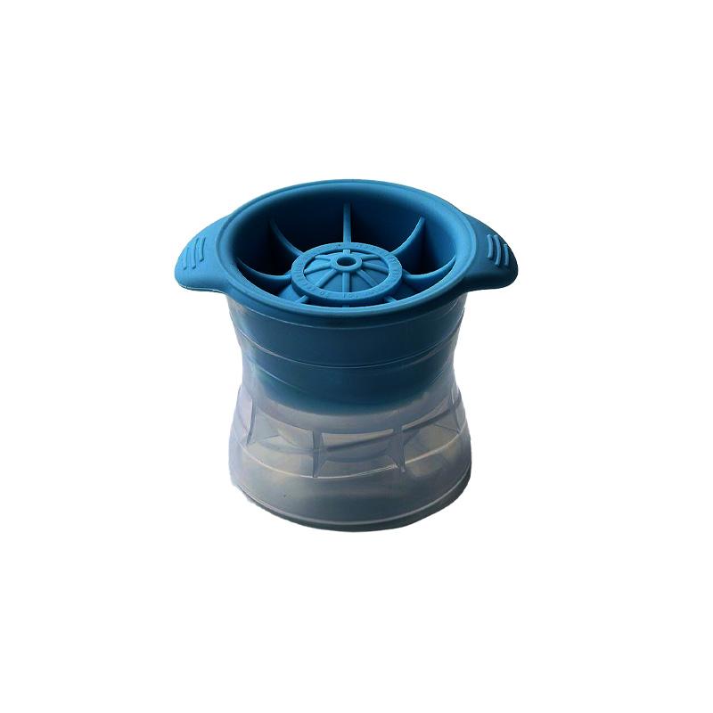 

Ice Cube Mold Silicone Bar Whiskey Round Ice Maker Spherical Ice Cube Mold Machine Quick Freezing Vertical Silicone Ice Hockey M синий