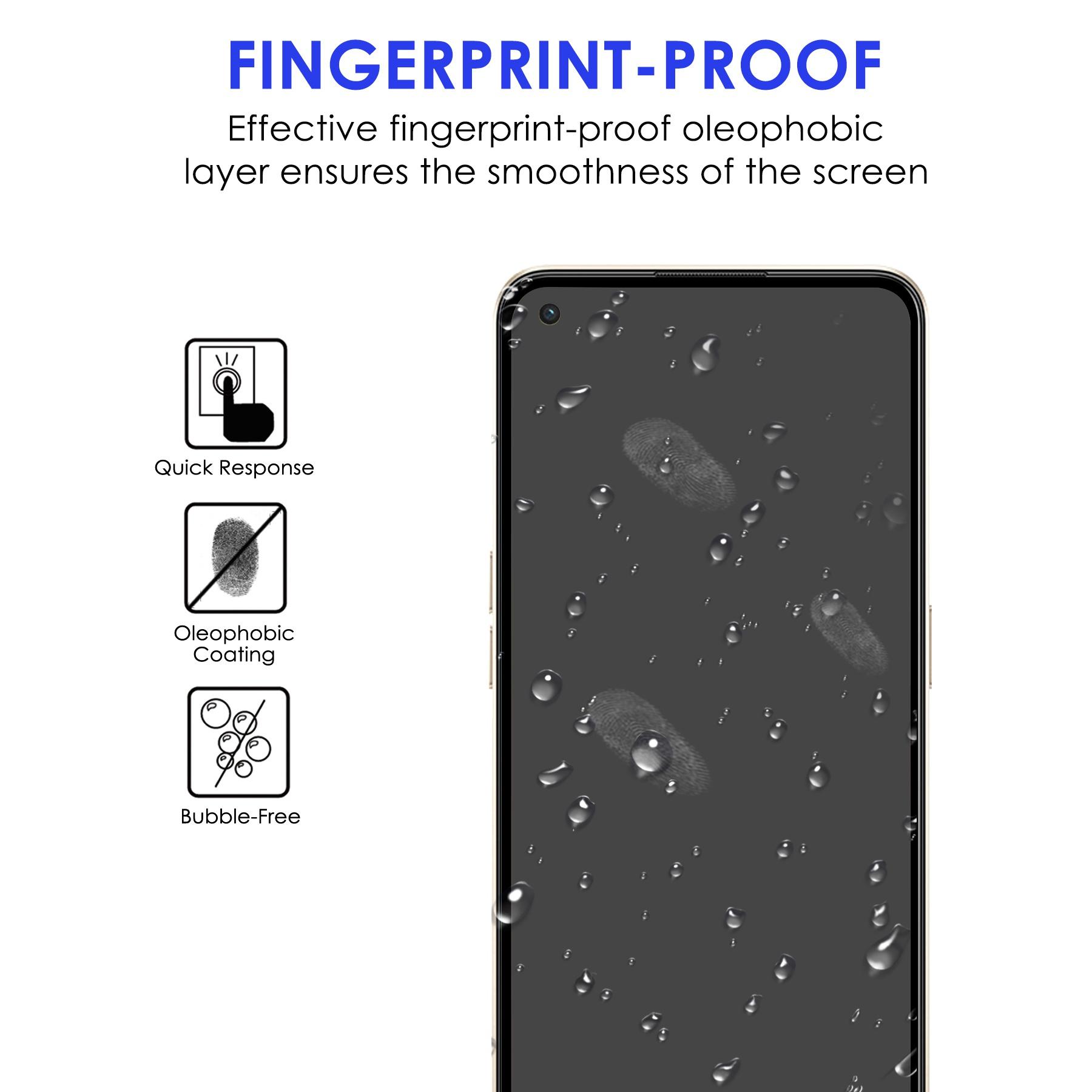 

AGC Tempered Glass Film for Oppo Reno8 5G (Global Version)/Oppo Reno8 5G,Full Glue Anti-explosion Black Edge HD Clear Full Screen Protector Type A
