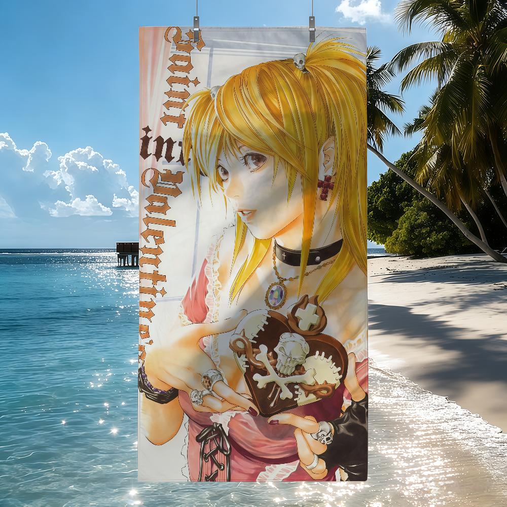 Anime Death Note L Towel Quick Drying Beach Towels Are Suitable For Swimming Pools Camping Yoga And The Gym