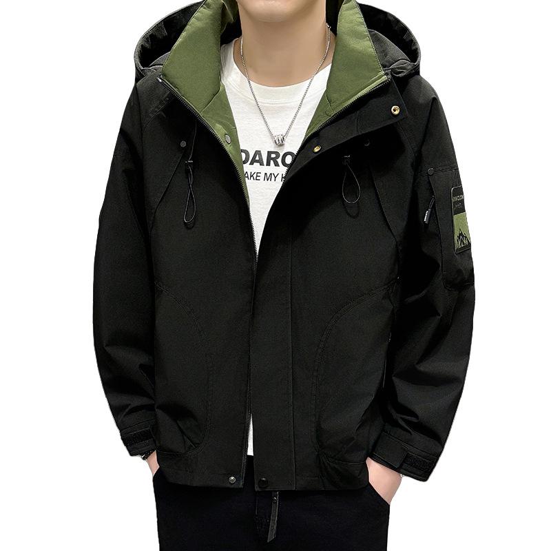 Men's Stylish Windbreaker: Hipster American Outdoor Casual Jacket for Spring & Autumn
