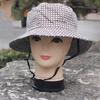 Retro Plaid Bucket Hat Women'S Sweet Lace Up Fishing Hat Summer Sun Protection And Uv Protection Hat