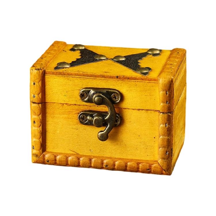 Eleganckie Pudełko do Przechowywania z Zamknięciem Zabezpieczającym Duża Pojemność Drewniane Organizery na Biżuterię Pamiątki Rodzinne