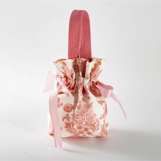 10 Pcs Hand Drawn Flowers Jacquard Candy Bag Wedding Candy Box No Folding Required Handheld Gift Box Used for Wedding Festival