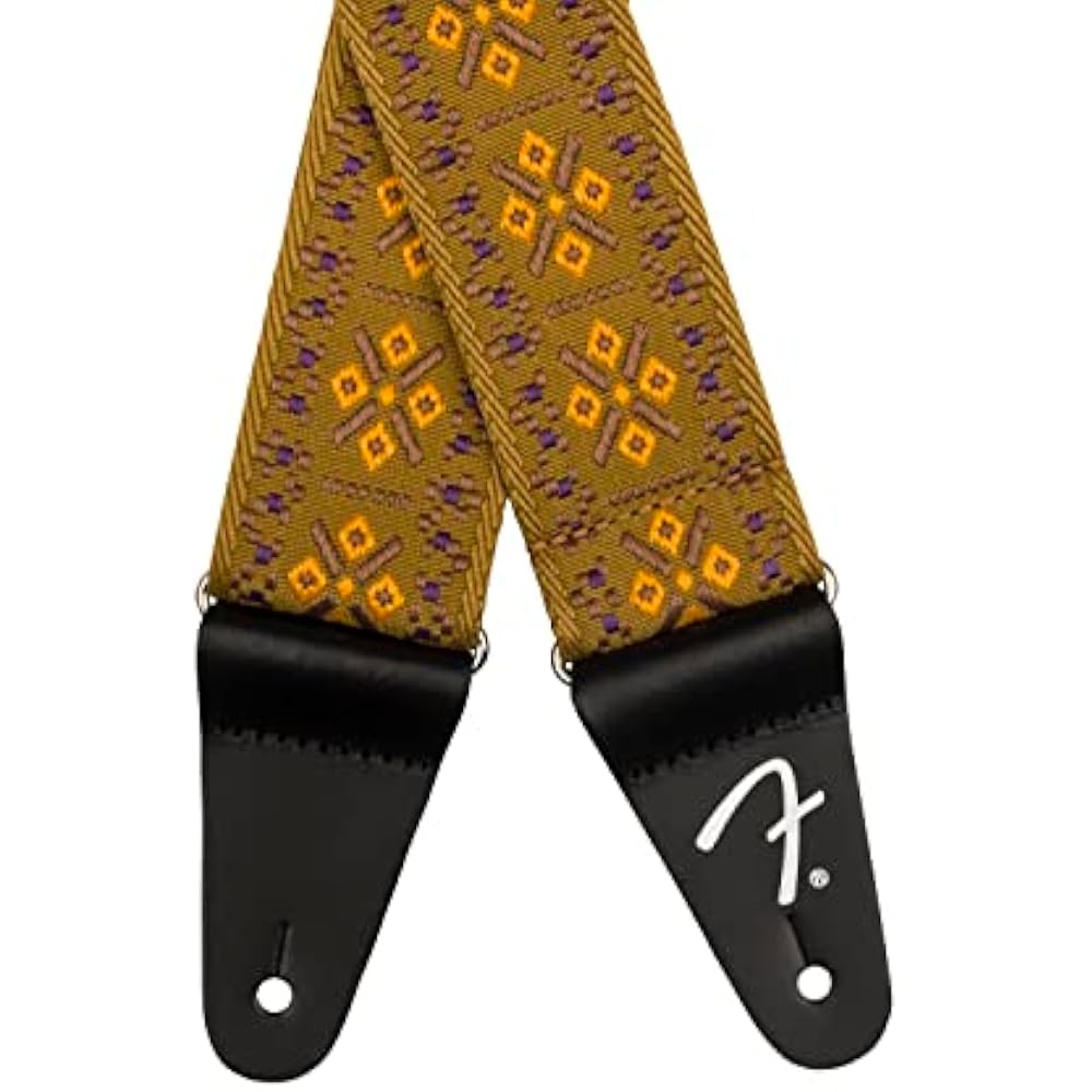 Fender Canadian Musical Instrument Strap Pasadena Woven Strap, Lattice Tan, 2"