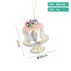 Christmas Decorative Creative Hand-Painted Glass Pendant Fun Cake/Drinks/Food Shaped Xmas Tree Hanging Ornaments New Year Gifts