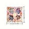 100 Sheets Vintage Butterfly Waterproof PET Journal Stickers, Self-Adhesive Reusable Shimmery Irregular Shaped Decals Stationery