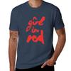 Girl In Red Brush Logo Tshirt Modern Style Print Tshirt