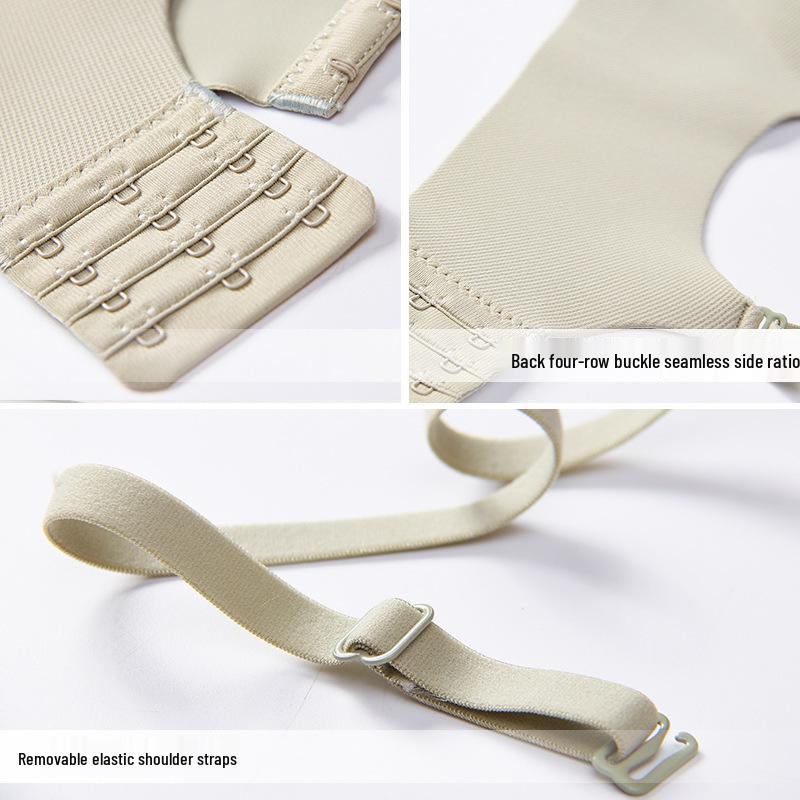 Sutien Push-Up Britanic Stil Fără Cusături Fără Sârmă Mătase de Gheață