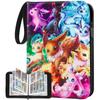 Card Album 4 Compartments, 400 Slots, with Handle, YOUKUKE Trading Card Binder