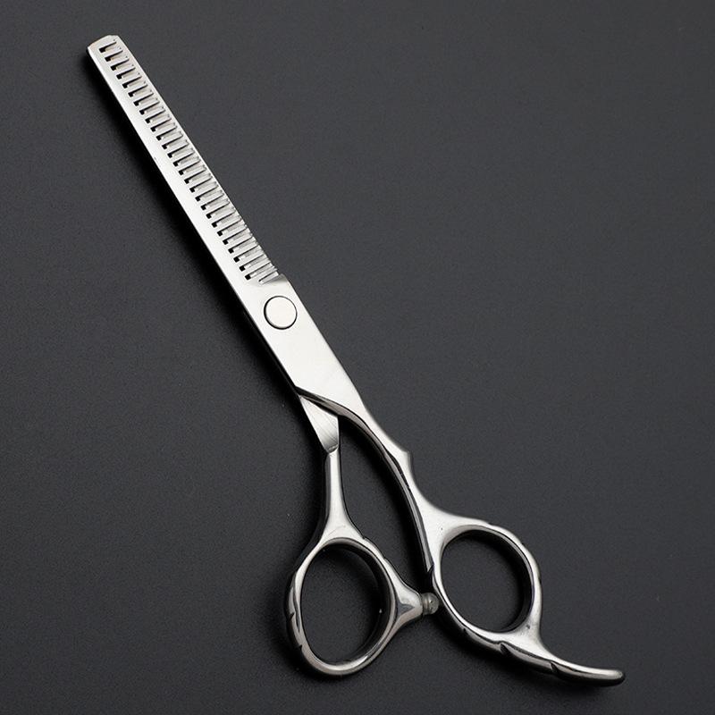 Flower Tail Hairdressing Scissors: Safe, Markless Flat Cut & Thinning Shears 4CR13 for Bang Cutting