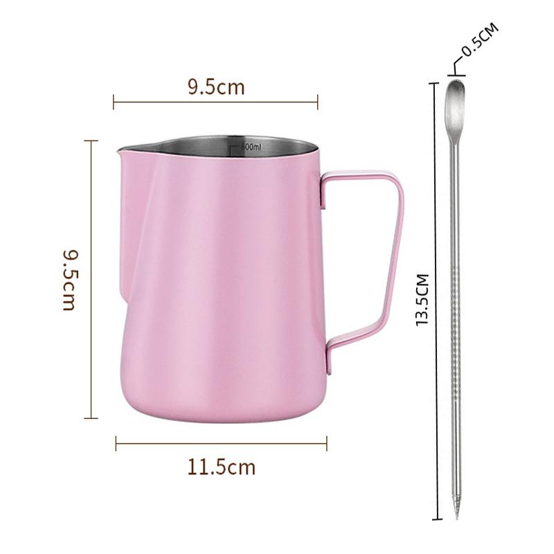 350/600ml cafea lapte spumare ulcior oțel inoxidabil lapte spumare ceașcă oală cu abur cu Latte Art stilou cafea Latte accesorii