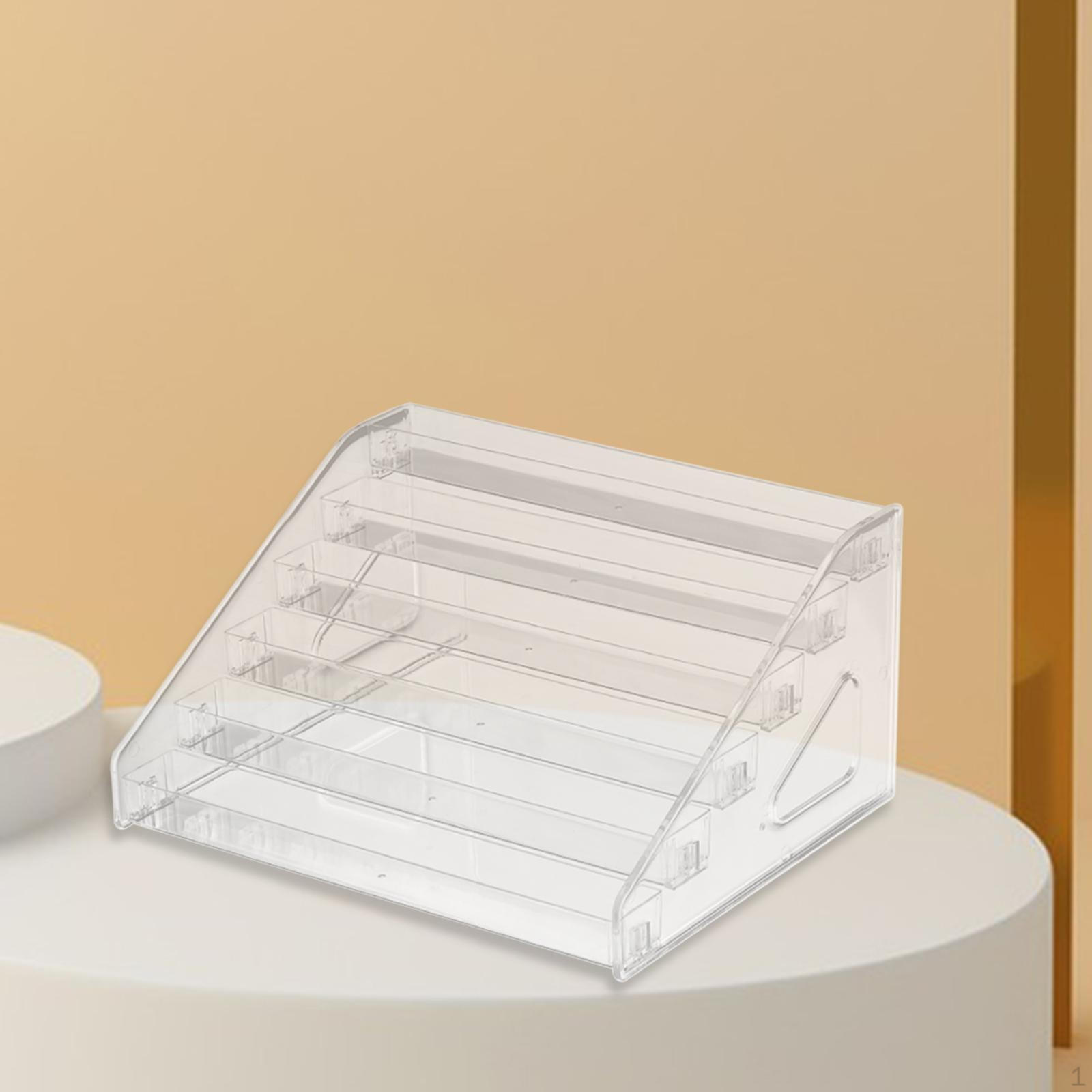 

Акриловая подставка для дисплея, органайзер для духов, держатель для лака для ногтей, прозрачная подставка для витрины 6 Layers