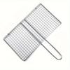 Portable Grill Basket BBQ Grill Basket Rolling Grilling Basket Stainless Steel Grill Mesh Useful Barbeque Grill Accessories