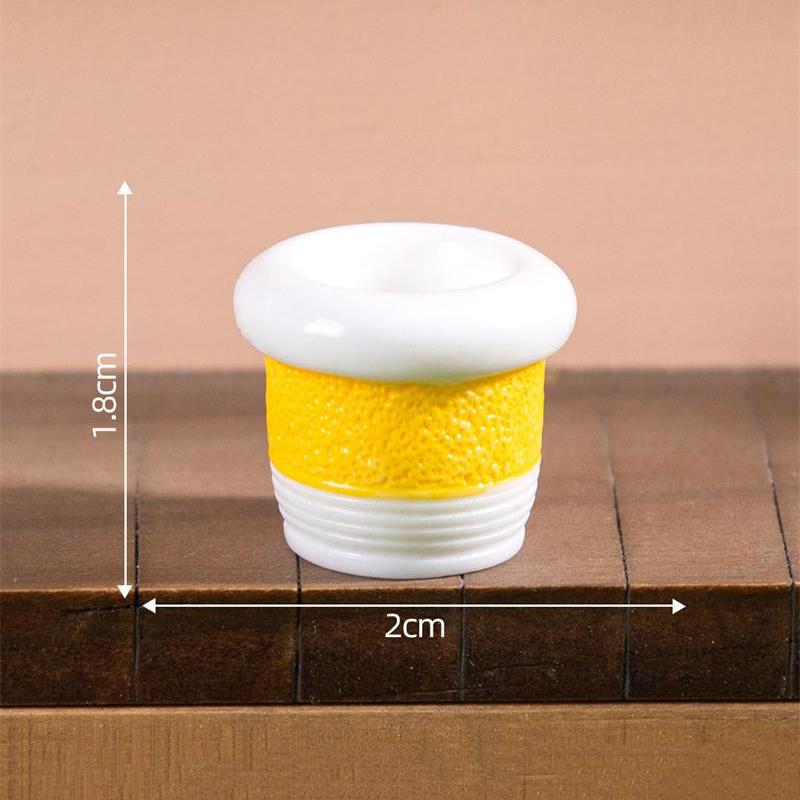 5PCS Cute Dollhouse Miniature Toy Colorful Patterned Vase Model Home DIY Decor Kids Play Toy Micro Landscape Ornaments Gifts