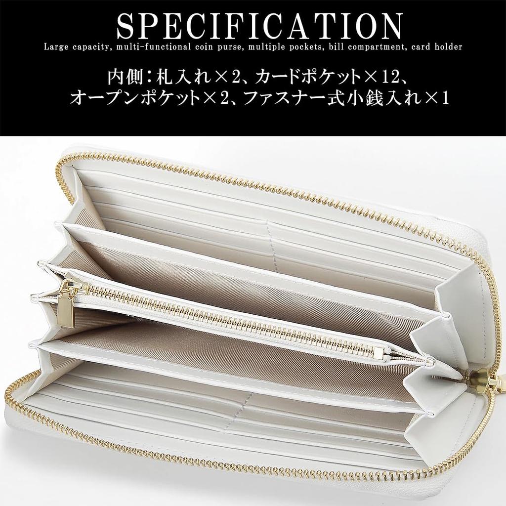 White Leather Wallet for Men and Women, Made from a Single Piece of Genuine Leather. This Premium, Slim, Crocodile-like Wallet Features a Compact