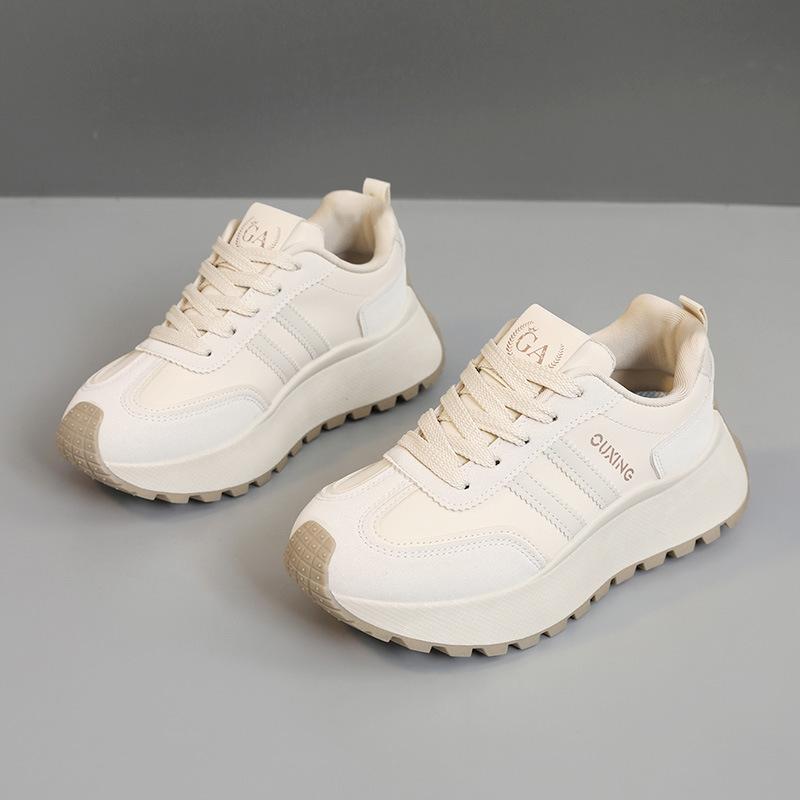 HY new spring and autumn thick-soled simple low-top heightening college trendy student board shoes