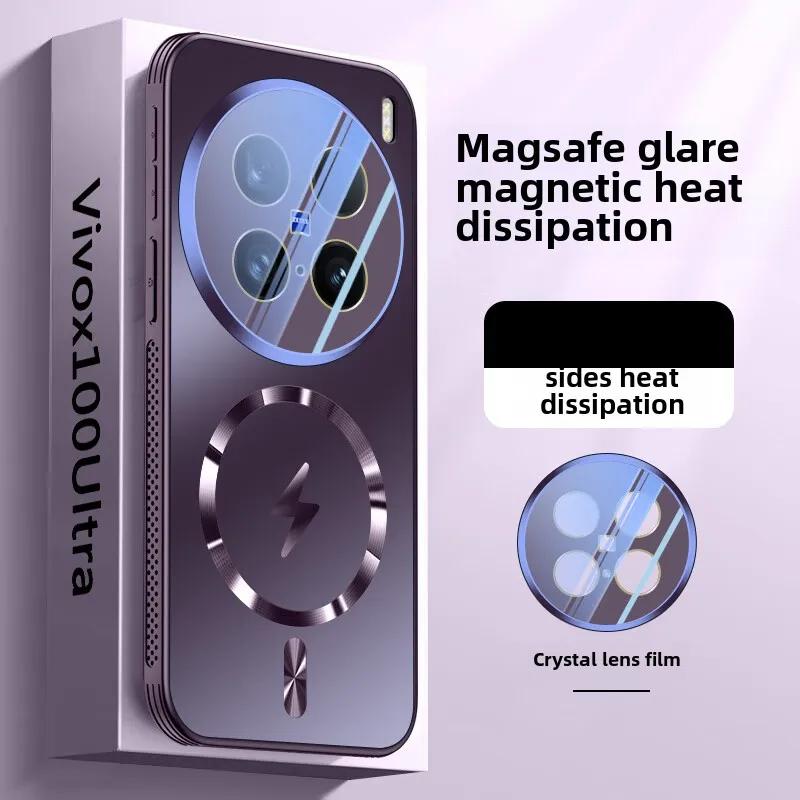 Vivo X200 Phone Case, Vivox200pro, Mini Cover with Air Cushion, Magnetic Absorption and Heat Dissipation, New