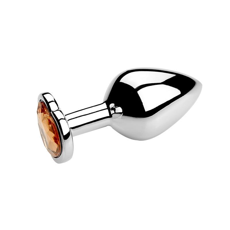Heart-Shaped Metal Anal Plug - Prostate Massager & Dilation Toy for Adults