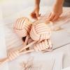 New Snowball Pendant Handwoven Ball Versatile Women's Bag Jewelry Simple and Atmospheric Bag Pendant