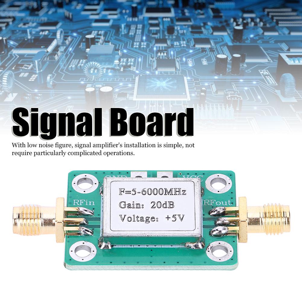 RF Signal Module Medium Power Amplifier Ultra Wideband 5M 6GHz 20dB Gain Electronic Components