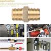 Male Thread Brass Nipples Hex Design NPT Male Nipples Fittings Hex Nipple Connectors