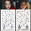 Festive Snowflake & Christmas Tree Rhinestone Eye Stickers