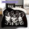 Black Papillon Pattern Bedding Home Decoration Birthday Gift (1 * Duvet Cover + 2 * Pillowcase, Without Core)