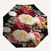 Floral Bouquet Theme 8 Bone Hand Automatic Folding Umbrella, Compact and Portable Design, A Perfect Gift for Birthday, Christmas or Business