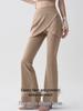 Women's Micro-Flare Yoga Skirt Pants Set for Outdoor Fitness - Autumn/Winter